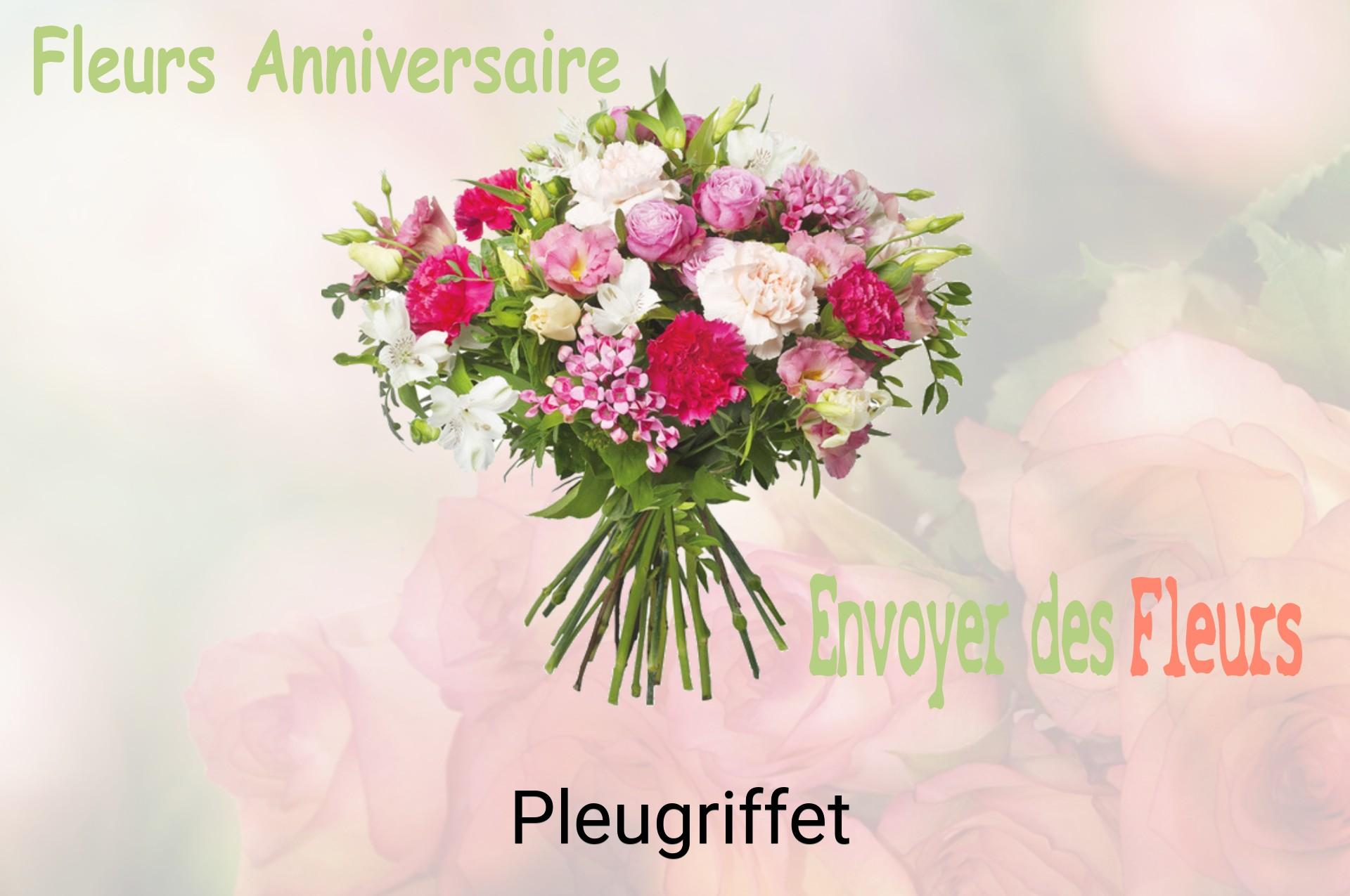 Bouquet de fleurs d’anniversaire livré à Pleugriffet