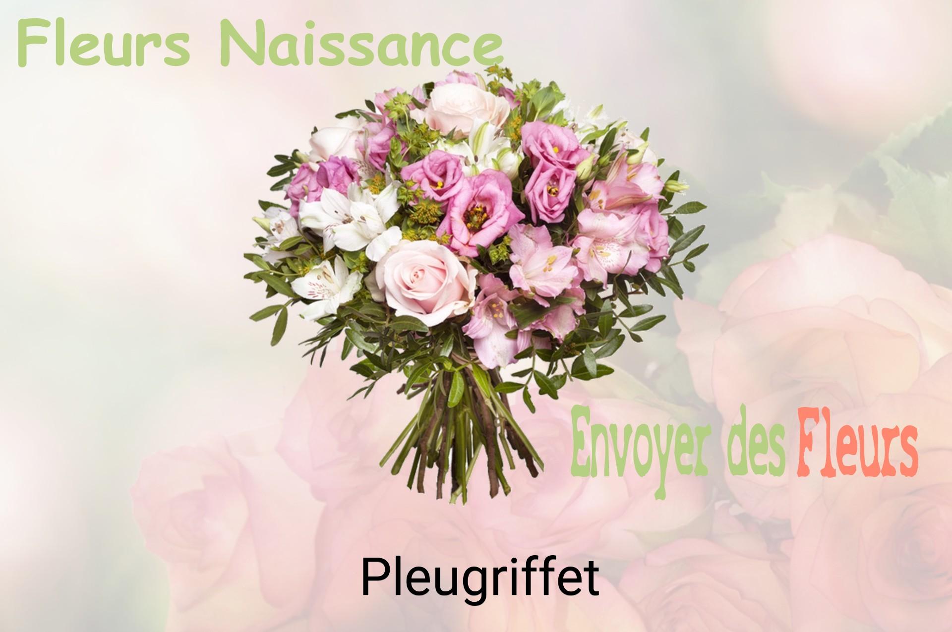 Bouquet de fleurs de naissance livré à Pleugriffet